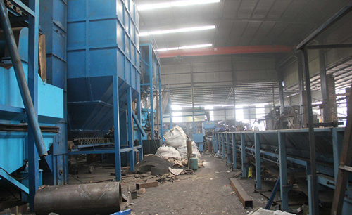 粘土砂生產線安裝現場 粘土砂生產線安裝現場